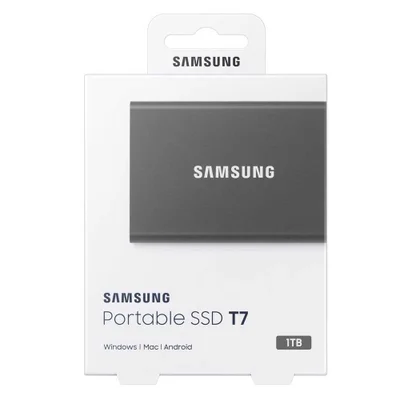 SSD Portátil Samsung T7 1TB Leitura: 1050MBs