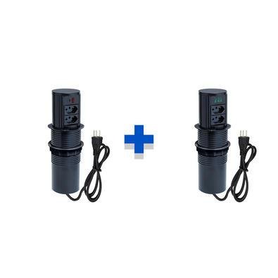 Kit Torres De Tomadas Connect Caixa Tomada Automático 2 Tom 10a 2USB 9.0a E 3USB