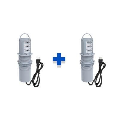 Kit Torres De Tomadas Connect Caixa Tomada Totem Manual, Com Alça, 3 Tomadas 20a