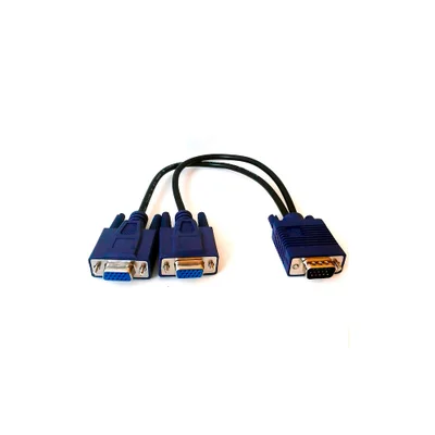 Adaptador VGA Y, (1m X 2f)