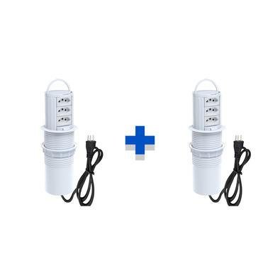 Kit Torres De Tomadas Totem Manual, Com Alça, 3 Tomadas 20a