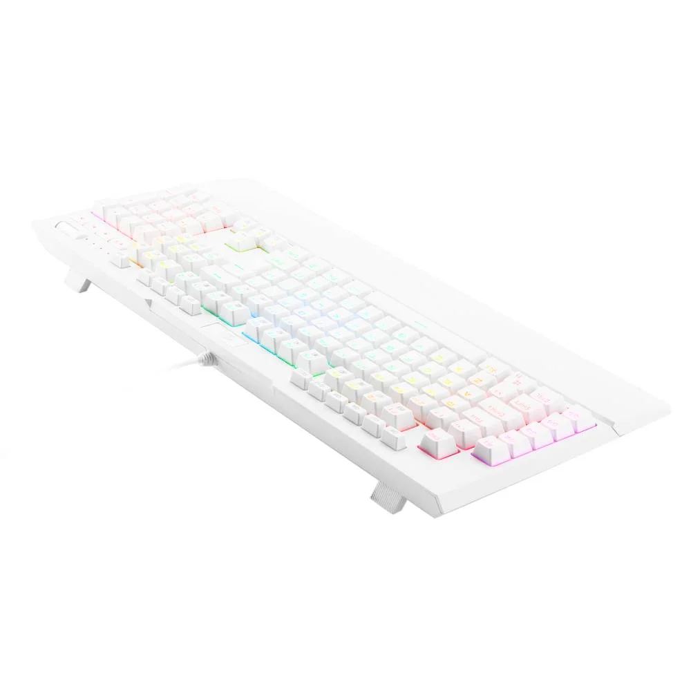 Imagem 5 de 5 do produto Teclado Gamer Redragon Brahma Pro K586w, RGB, Switch Optico Blue, Branco
