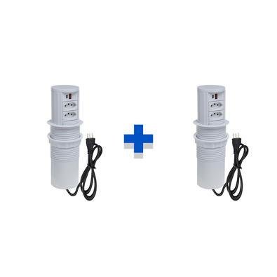 Kit Torres De Tomadas Automático, 2 Tomadas 20A, 2 USB 9.0A