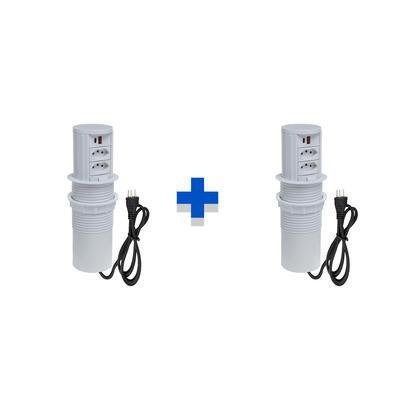 Kit Torres De Tomadas Connect Totem, Manual, 2 Tomadas 10a, 2 Usb 9.0a