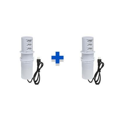 Kit Torres De Tomadas Totem Slim Automático, 3 Tomadas 10a