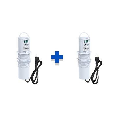 Kit Torres De Tomadas Connect Totem Manual, Alça 2 Tom 10a, 3usb 5.2a