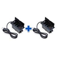Kit Caixas De Tomadas Connect, 4 Blocos Basculante, 3 Tomadas 20a, 2 usb