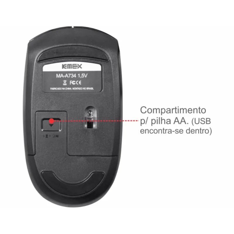 Kit Teclado E Mouse Sem Fio Kmex Ka6029 KaBuM