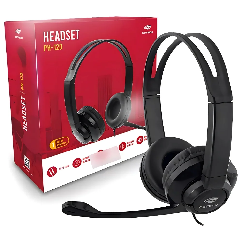Imagem 5 de 5 do produto Fone De Ouvido C3tech, C/mic, P2 3.5mm, Preto - Ph-120bk