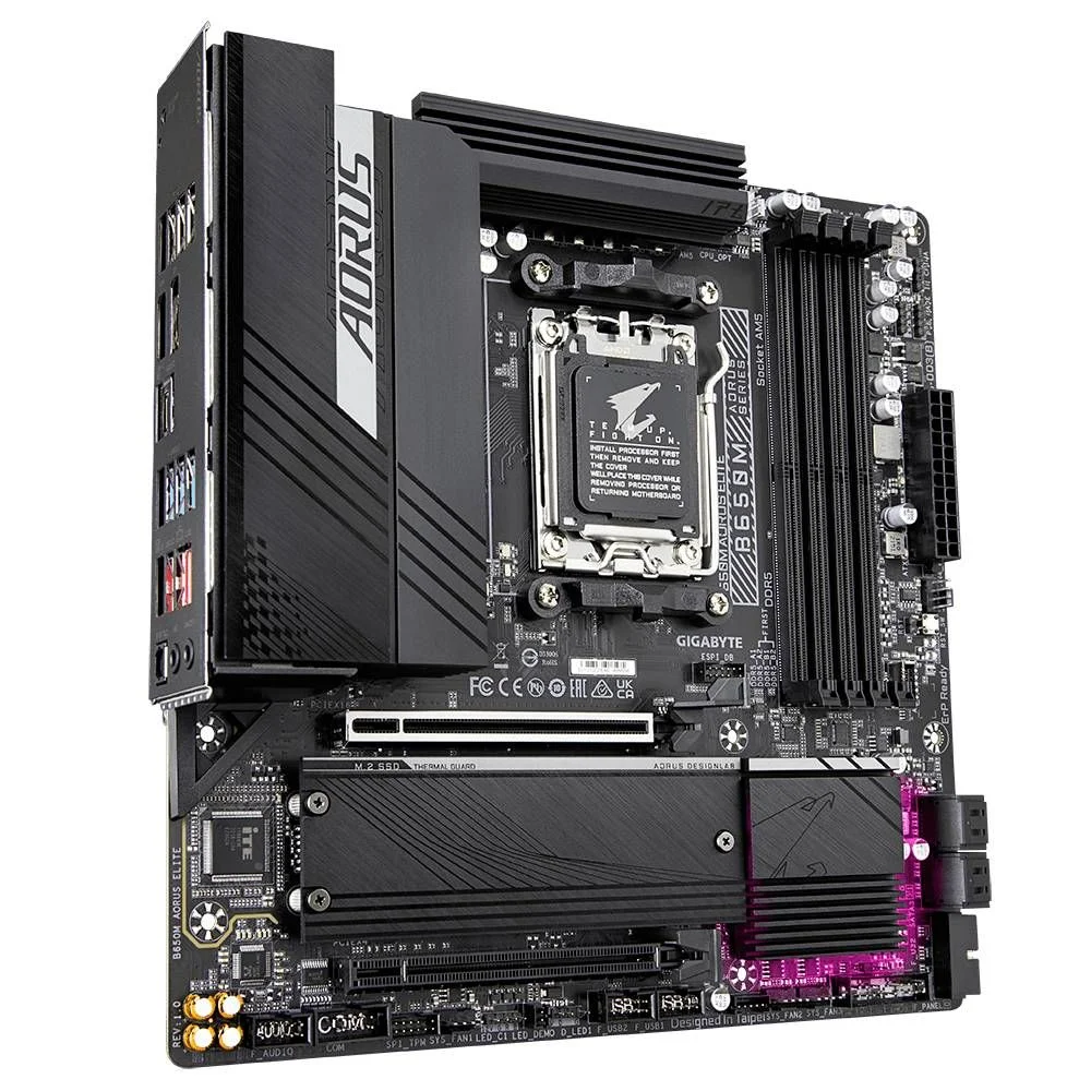 Imagem 4 de 5 do produto Placa-Mãe Gigabyte B650m Aorus Elite, AMD Am5, Micro Atx, Ddr5