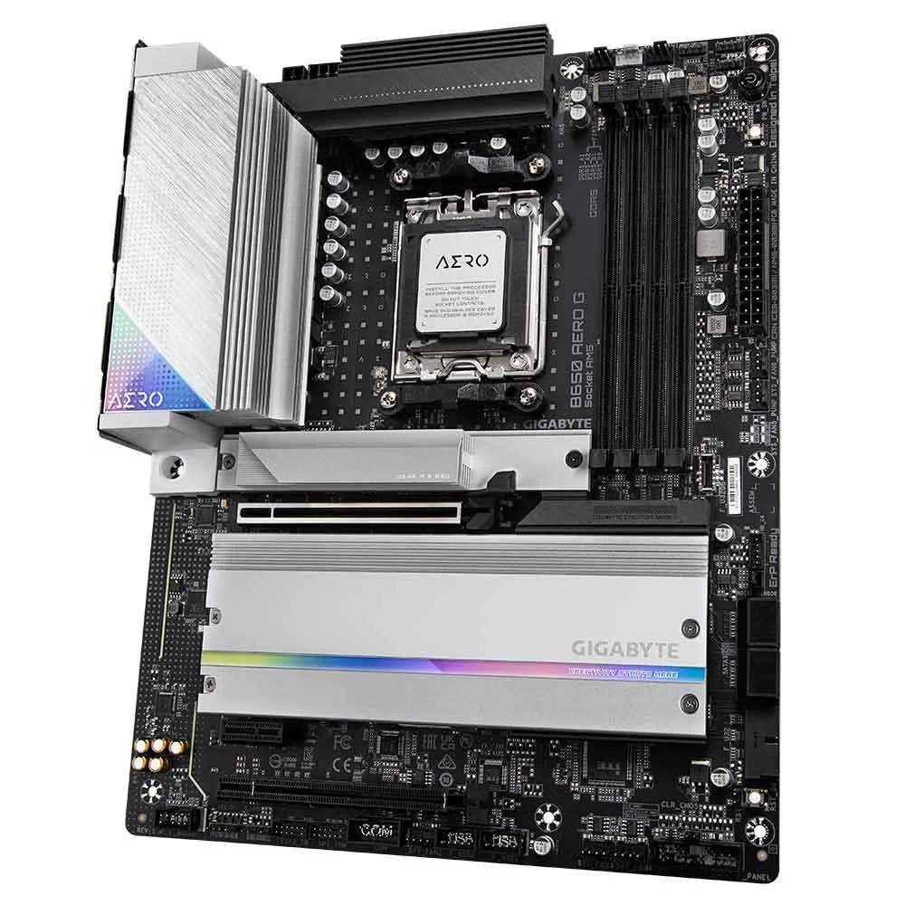 Placa-Mãe Gigabyte B650 Aero G, AMD Am5, Atx, Ddr5 7