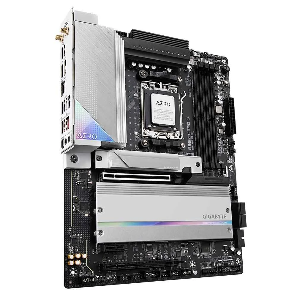 Placa-Mãe Gigabyte B650 Aero G, AMD Am5, Atx, Ddr5 8