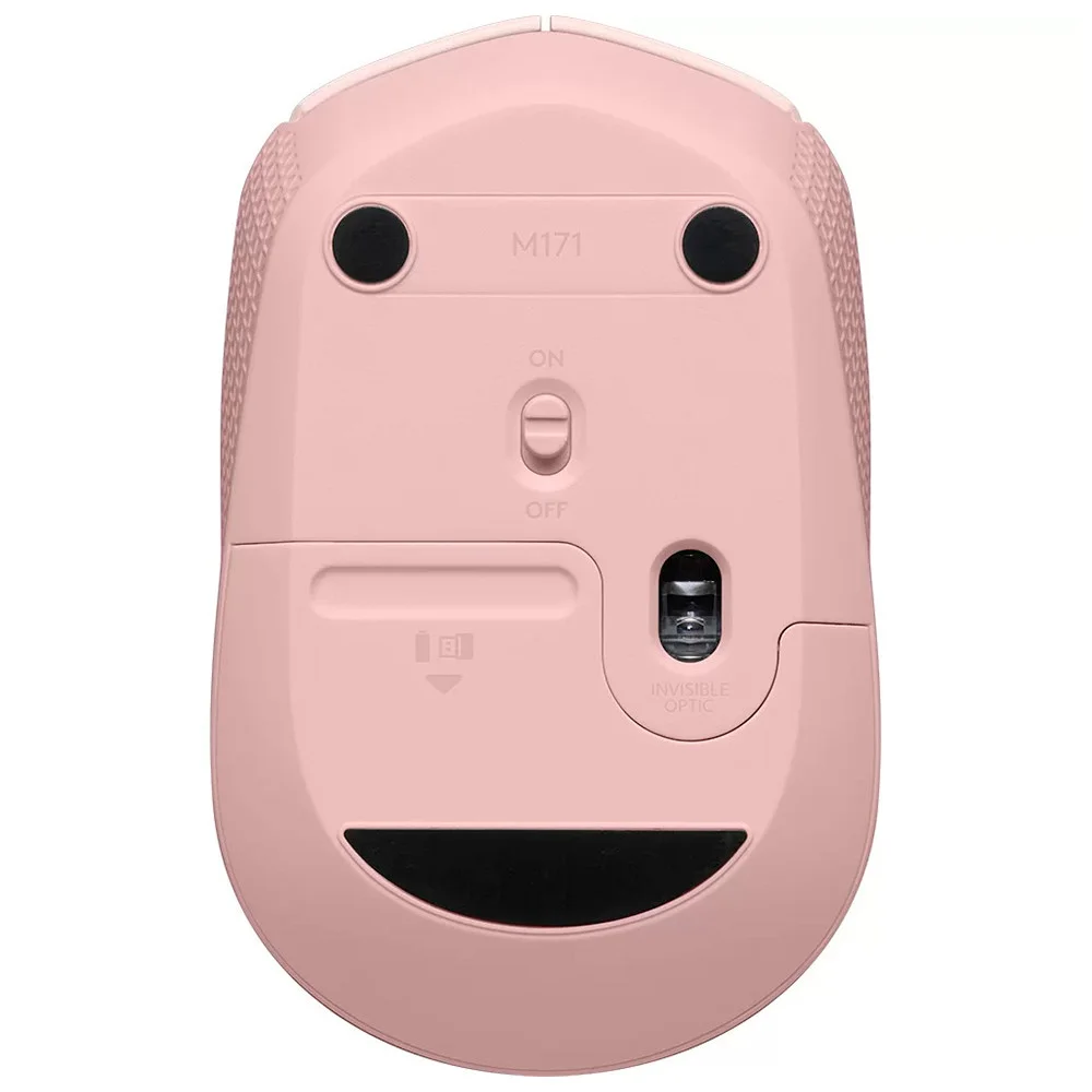 Imagem 4 de 5 do produto Mouse Logitech M170, Sem Fio, Rosa - 910-006862