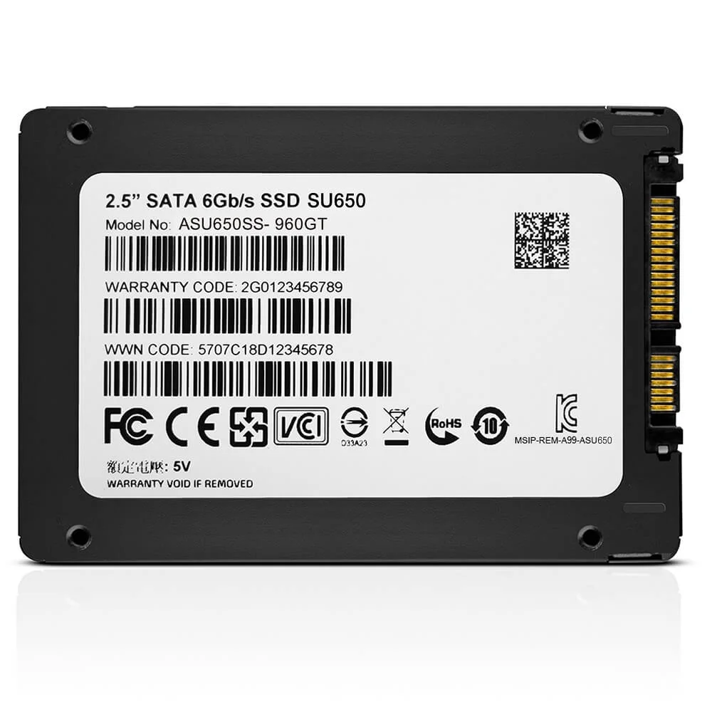 Imagem 4 de 5 do produto SSD Adata, 960GB, 2.5 Polegadas Sata Iii 6GB/s, leitura 520 MB/s, gravação 450 mb/s - Asu650ss-960gt-r.