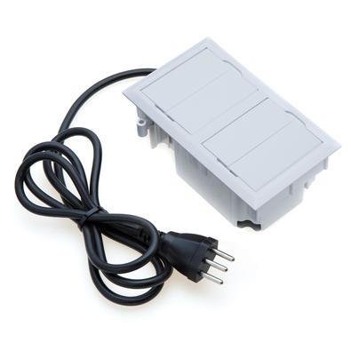 Kit 2 Caixas De Tomadas, 4 Blocos Com 2 Tomadas 20a 3 usb  - Branco
