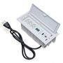 Caixa De Tomada, 3 Tomadas 20A, 1 USB, Dados, 1 Rj-45, 3 USB 5.2A