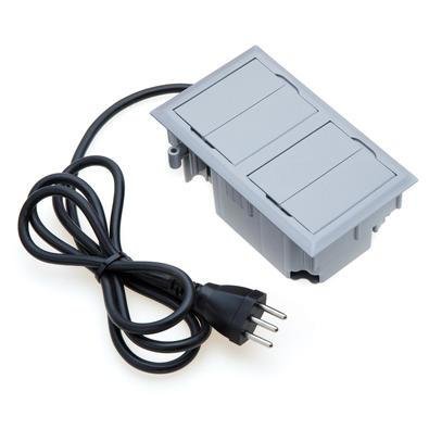 Caixa De Tomada Connect, Embutir, 2 Tom 20a, 1 Usb Dados, 1 Rj-45 Cz — foto 2