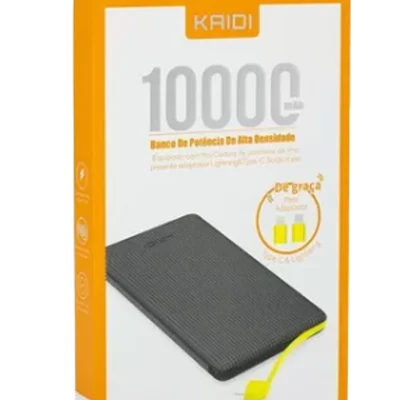 Carregador Power Bank 10000 Mah - Preto