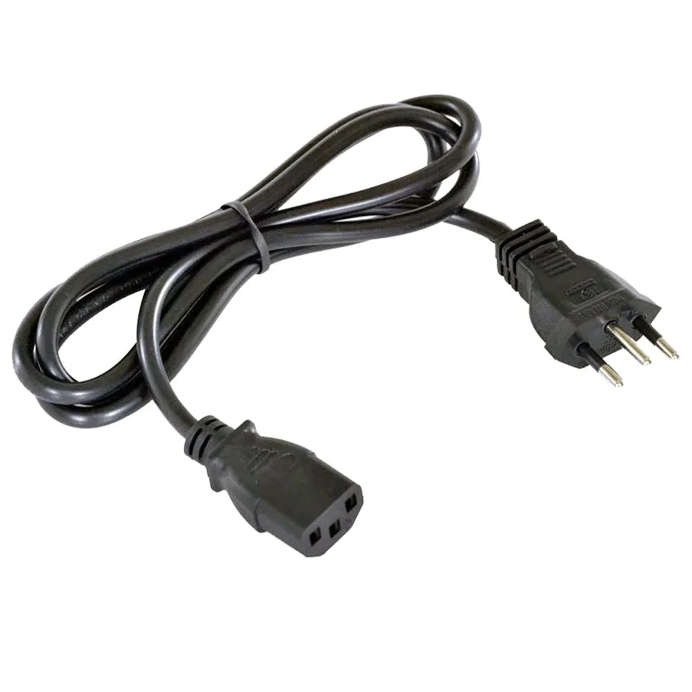 Imagem 4 de 5 do produto Cabo De Forca Brasil Pc P/ Monitor, gabinete Padrao Novo Oem, I D.i 22/2438093-2