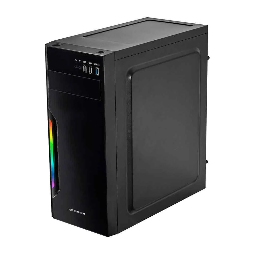 Imagem 2 de 5 do produto Gabinete Gamer Mt-g210bk S/fonte C3tech