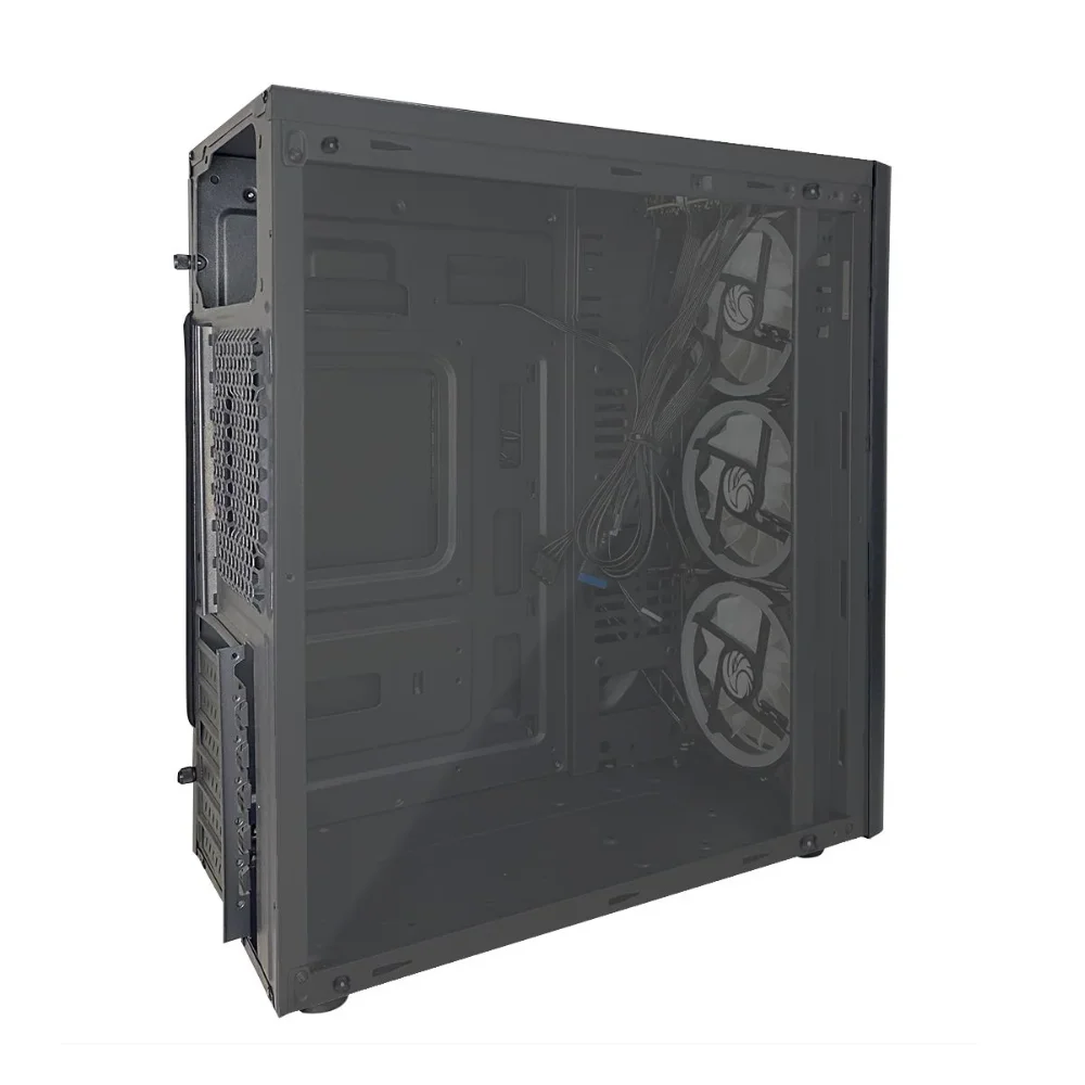 Imagem 3 de 5 do produto Gabinete Brazilpc Gamer ATX, BPC C2-2901, Black, 2xusb S/fonte