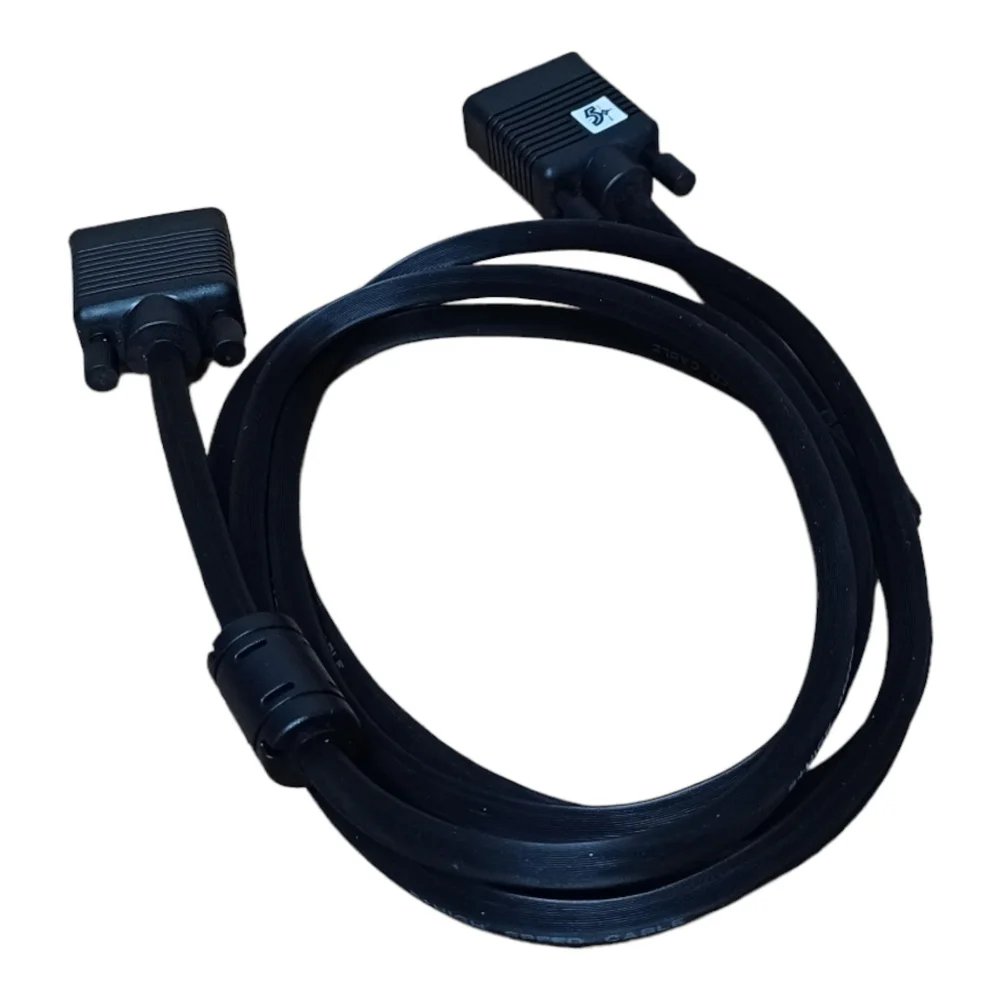 Imagem 4 de 5 do produto Cabo Vga Macho + Vga Macho 2m C/filtro Preto 5+, Santana - 018-9572