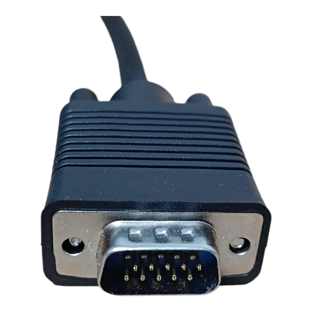 Imagem 5 de 5 do produto Cabo Vga Macho + Vga Macho 2m C/filtro Preto 5+, Santana - 018-9572