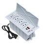 Caixa De Tomada 4 Blocos 3 Tom. 20a, 2 Usb 9.0a, 1 Tipo C Br - Connect Caixa Tomada