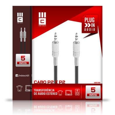 Cabo P2 Macho X P2 Macho Mb Tech, 5m - Mb81186