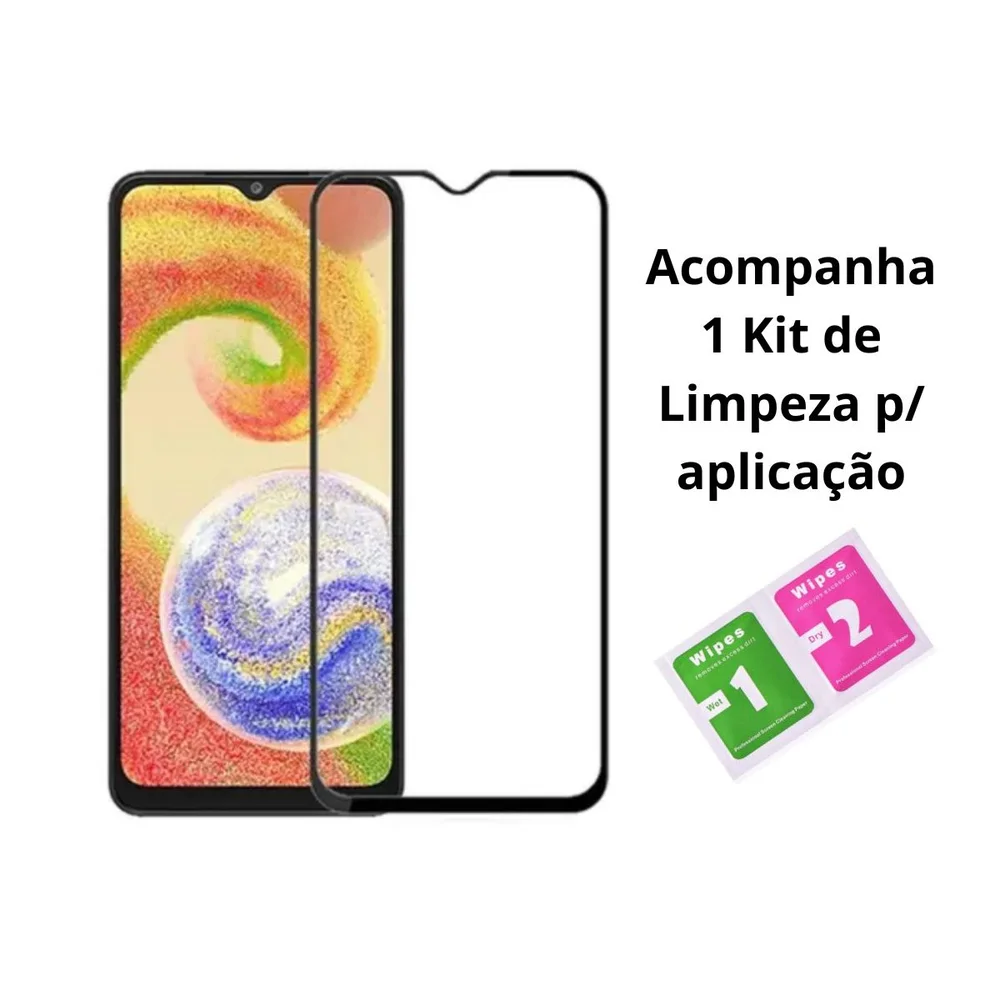 Imagem 3 de 5 do produto Película Elxglass Para Galaxy A04s, Tela 6.5 Polegadas, Pelicula De Vidro 3d