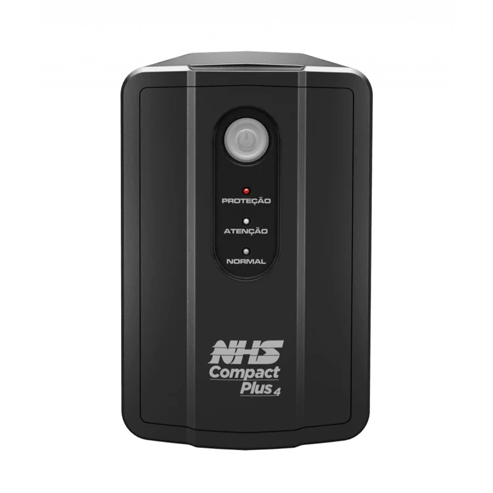 Nobreak NHS Compact Plus 4, 1200VA, 550W, Entrada Bivolt E Saída 120V, 2 Baterias 7Ah/12V - 90.c1.b01200