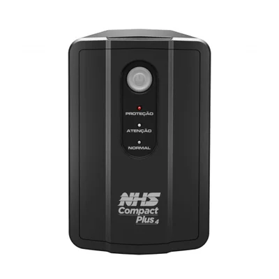 Nobreak NHS Compact Plus 4, 1200VA, 550W, Entrada Bivolt E Saída 120V, 2 Baterias 7Ah/12V - 90.c1.b01200