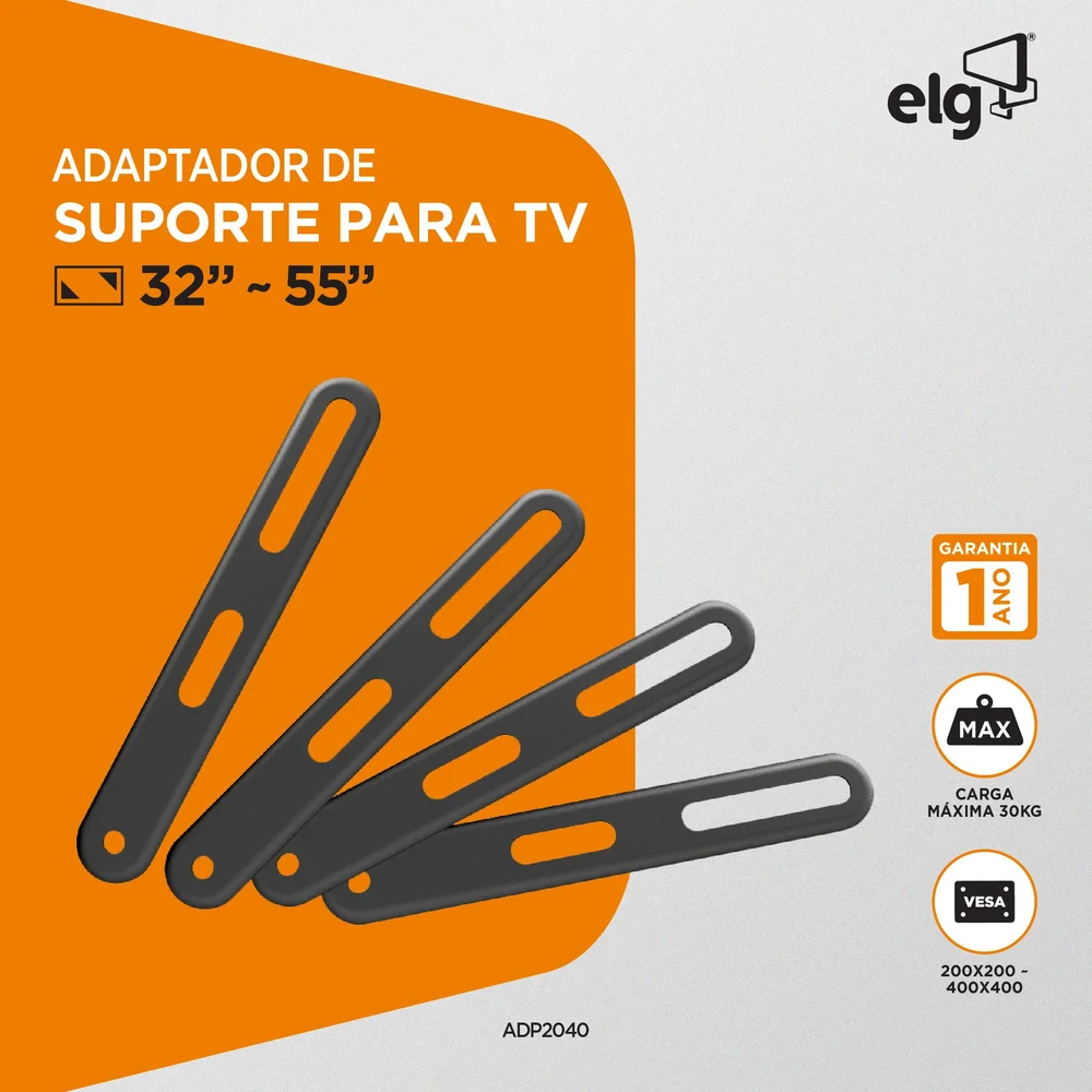 Imagem 2 de 5 do produto Adaptador Vesa Para Tv 300x300 A 400x400mm, Adp2040, Elg