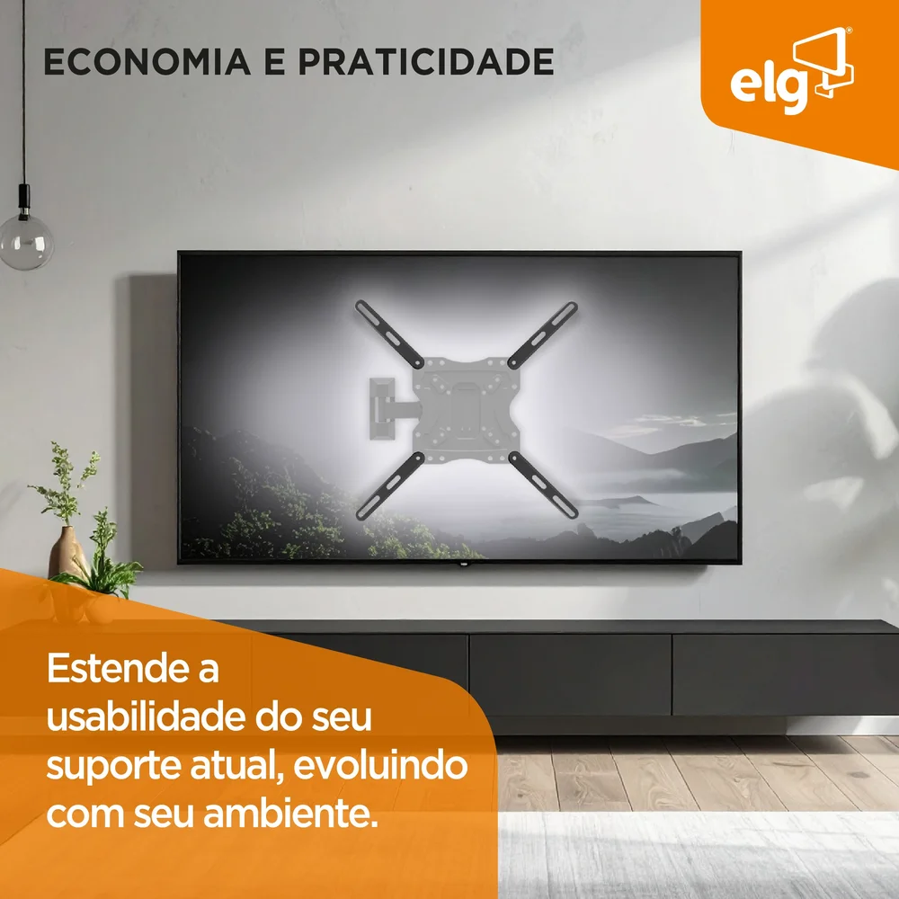 Imagem 4 de 5 do produto Adaptador Vesa Para Tv 300x300 A 400x400mm, Adp2040, Elg