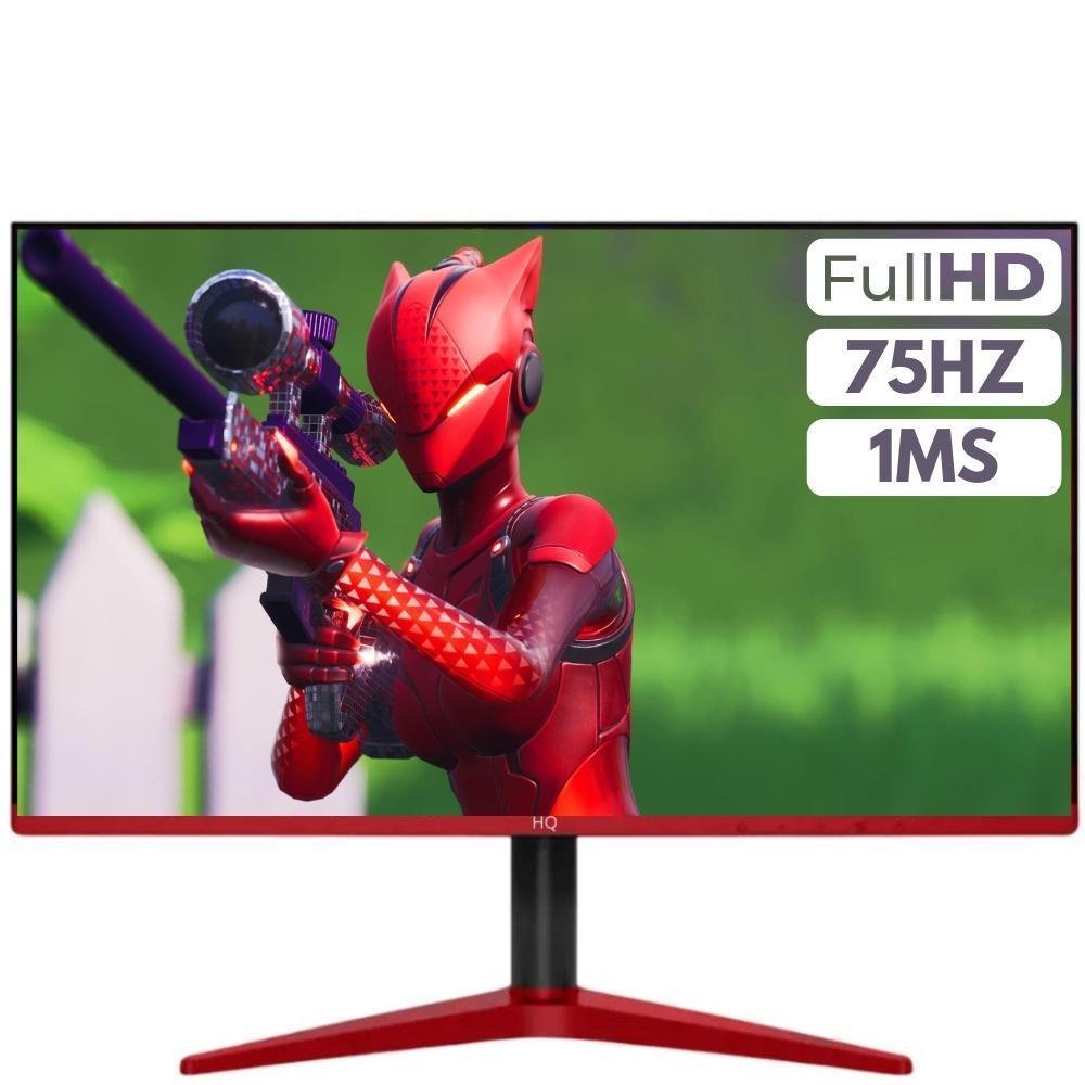 Monitor Gamer HQ, 22 Polegadas, Full HD LED, 75hz, 1ms, HDMI, Moba, Preto E Vermelho - 22ghq75 Monitor Gamer HQ, 22 Polegadas, Full HD LED, 75hz, 1ms, HDMI, Moba, Preto E Vermelho - 22ghq75