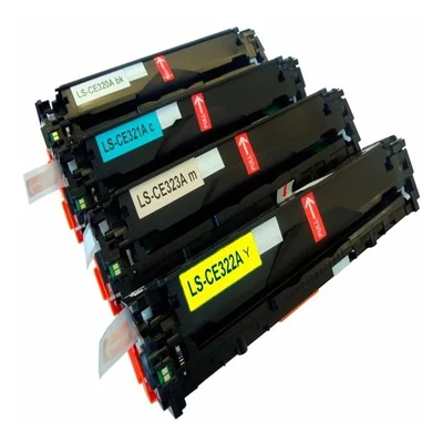 Kit com 4 Toner Ce320 Ce321 Ce322 Ce323 128a - Cm1415 Cp1525
