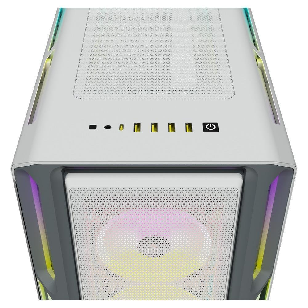 Gabinete Corsair Icue 5000t RGB Mid-tower White Pn CC-9011231-WW