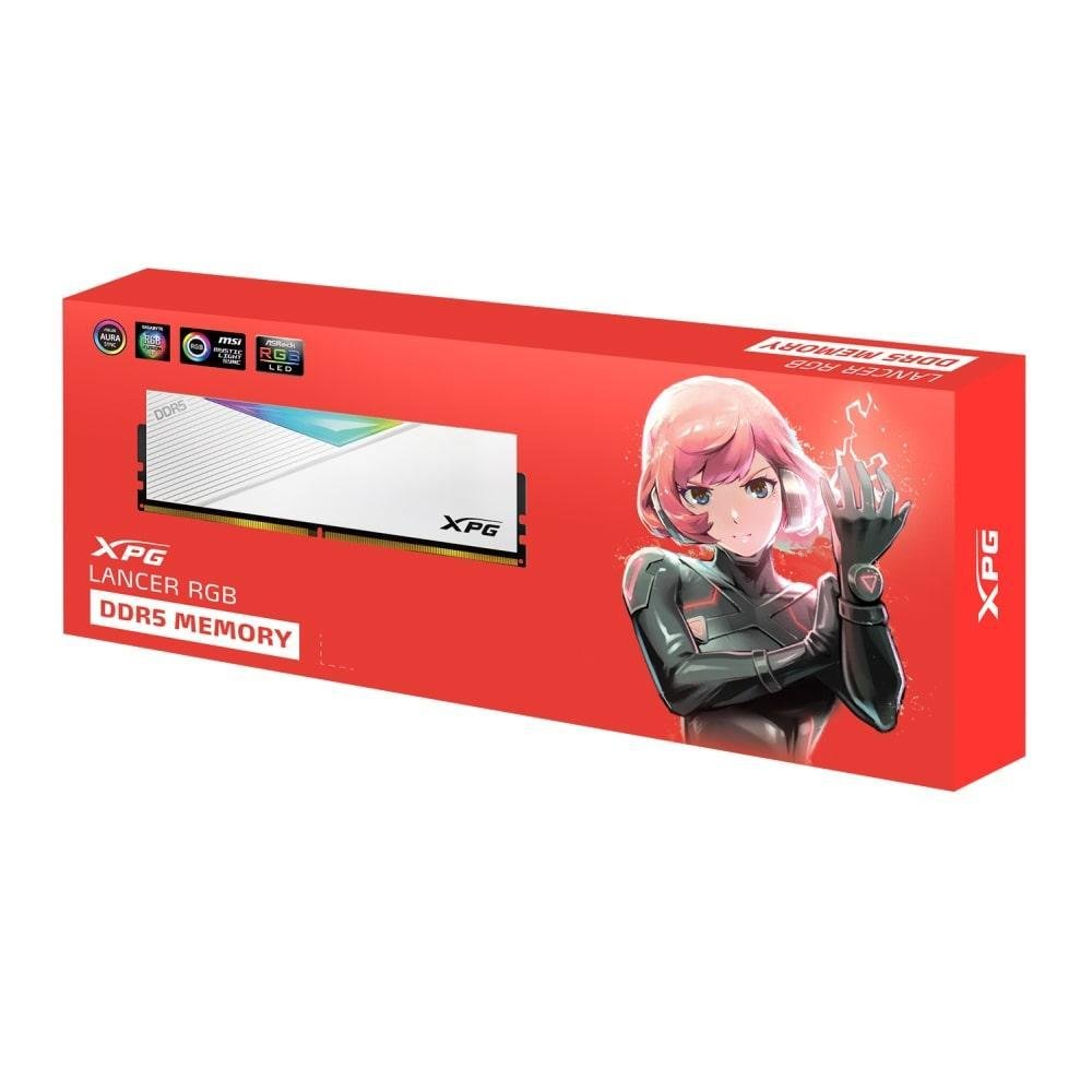 Memoria Xpg 16GB DDR5 Lancer RGB 6000mhz KaBuM