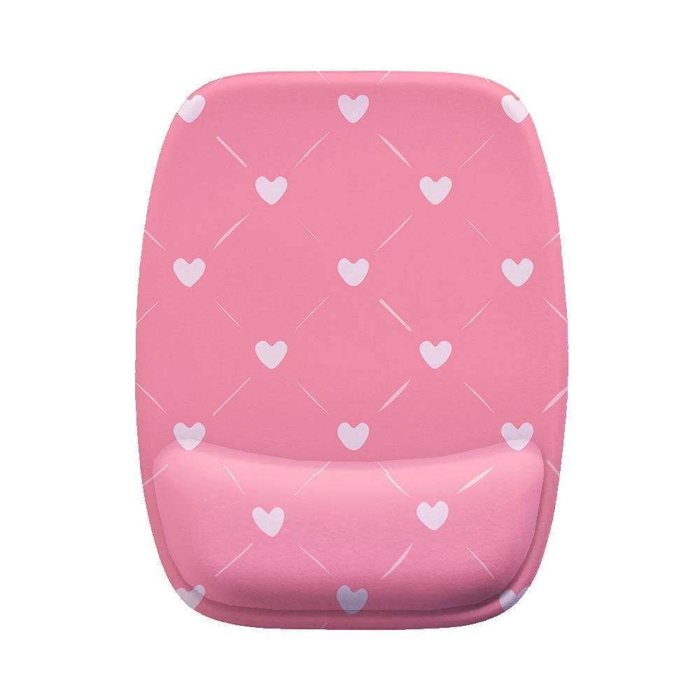 Mouse Pad Ergonomico, Traços Coração Rosa Mouse Pad Ergonomico, Traços Coração Rosa