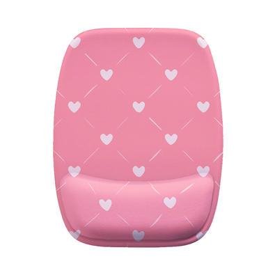 Mouse Pad Ergonomico, Traços Coração Rosa