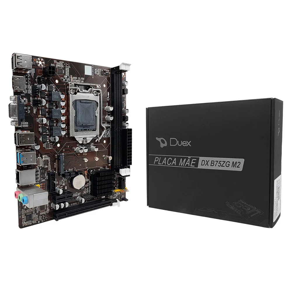 Placa Mãe Duex Dx B75zg M2, Intel 2ª/3ª Geração, DDR3, Socket LGA1155 4