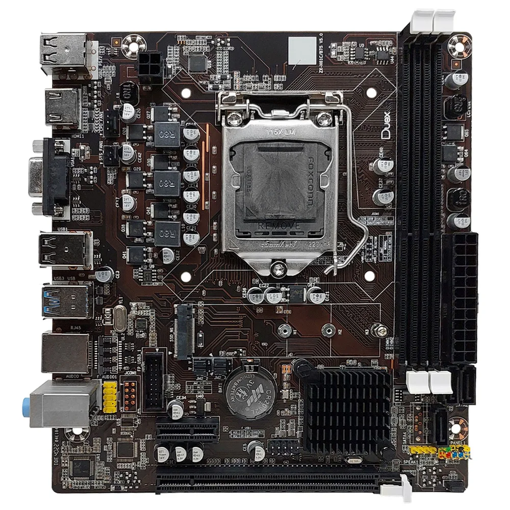 Imagem 2 de 5 do produto Placa Mãe Duex Dx B75zg M2, Intel 2ª/3ª Geração, DDR3, Socket LGA1155