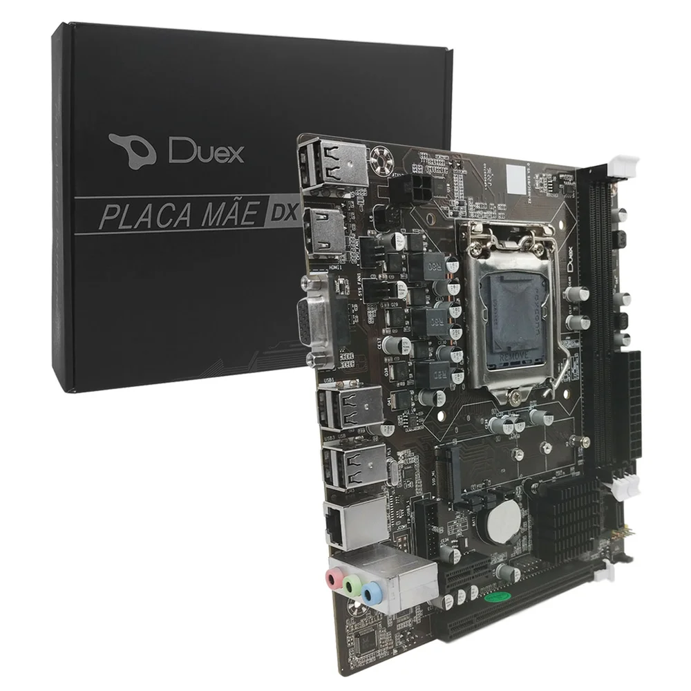 Placa Mãe Duex Dx H61z M2, Intel 2ª/3ª Geração, DDR3, Socket LGA1155 4