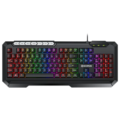 Teclado Gamer Hoopson Rgb, 19 Teclas Anti-ghosting, Cabo De 1,5 Metros - TPC-074