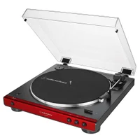 Vitrola Toca Discos Bluetooth 5.0, Sem Fio Automático, Bivolt, Vermelha, Rca Audio-technica - AT-LP60XBT-RD