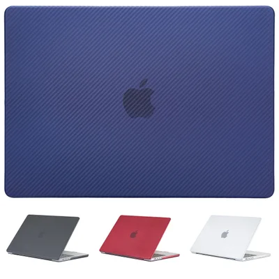 Capa Hars Fibra De Carbono Macbook Pro 16.2 Pol, A2485, Cor:azul