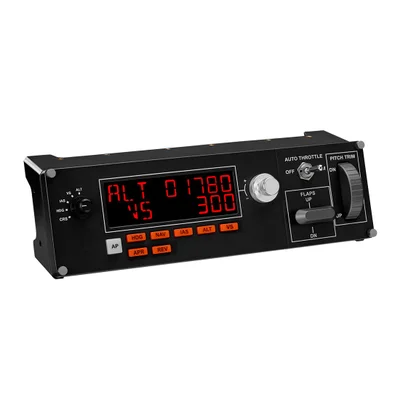 Controle Com Piloto Automático Em Simulação Profissional Flight Multi Panel, Logitech, Pc, Ps4, Xbox One - 945-000028