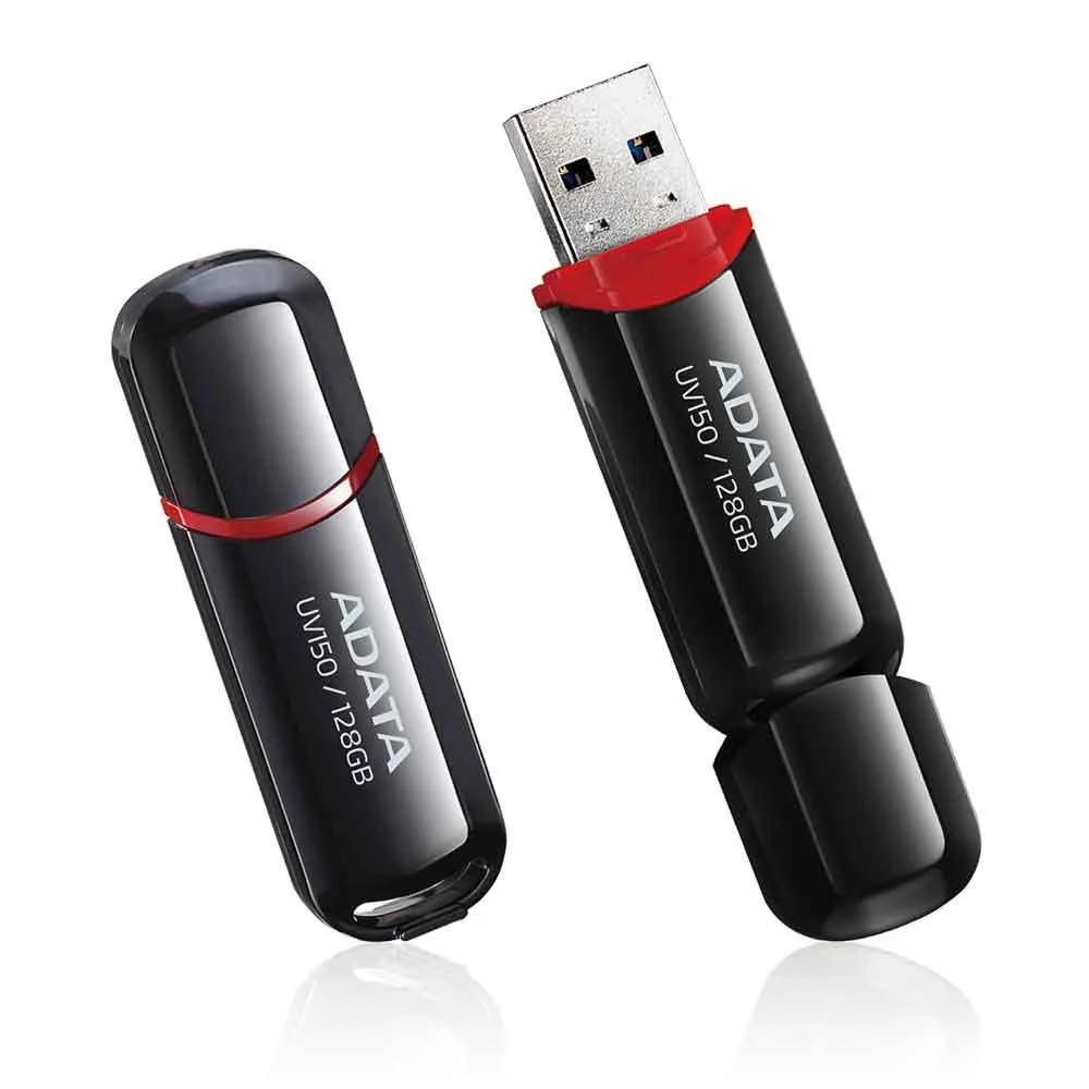 Imagem 3 de 3 do produto Pen Drive Adata 128Gb, Preto - Auv150-128g-rbk