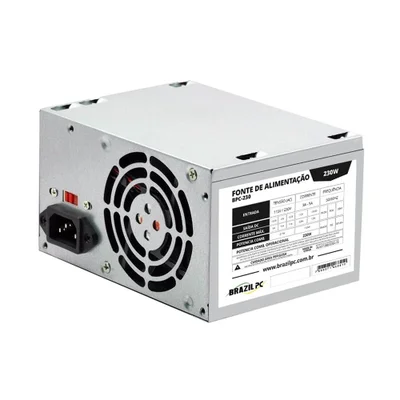 Fonte De Alimentação Brazilpc, 230w, Real, Atx, 24 Pinos, Bpc-230v1.2