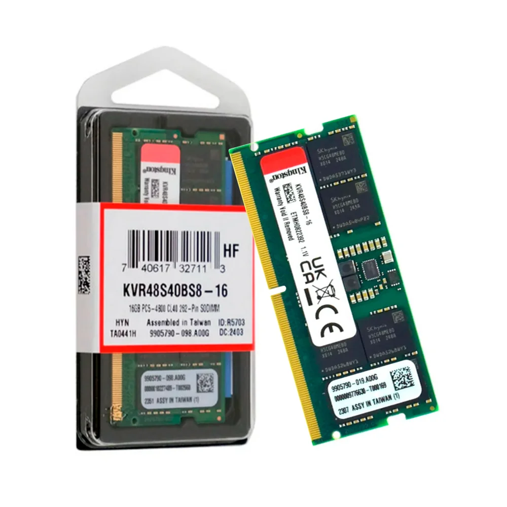 Memória Kingston Sodimm 16GB DDR5 4800mhz KaBuM